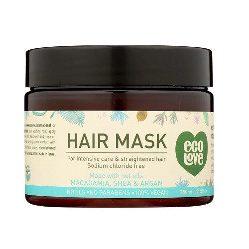 Eco Love Nut Oils Hair Mask Intensive Care Straightened Hair, 11.8 Oz